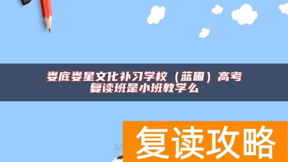 娄底娄星文化补习学校（蓝圃）高考复读班是小班教学么